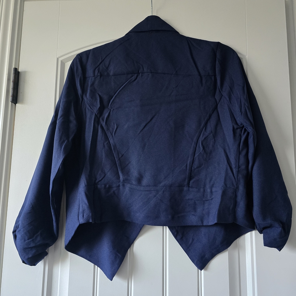 NWT Iris Navy Open-Front Blazer - Picture 10 of 10